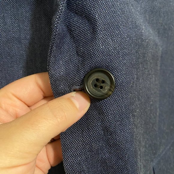 Navy Lauren Ralph Lauren Blazer / Sport Coat Silk Wool Blend - Picture 5 of 10